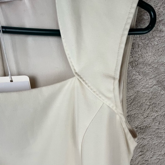 NWT GOELIA Off White Tailored Wool Dress Size 8 - Picture 8 of 15